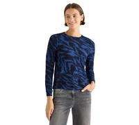 Cecil Women's 3227774 Patterned Shirt, Urban Dark Blue Melange, M