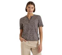Cecil Women's 3230402 T-Shirt with Split Neck and Print (Pack of 1), Brown Cacao, M