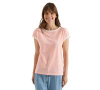 Cecil Women's 3230406 T-Shirt with Boat Neck and Stripes (Pack of 1), Coral, L
