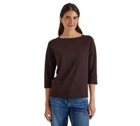 Cecil Women's 3230872 Basic Shirt with Boat Neck, Truffle Brown, XS