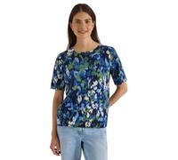 Cecil Women's 3230890 T-Shirt with Boat Neck and Print (Pack of 1), Urban Dark Blue, M