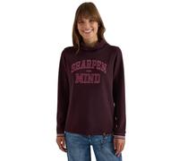 Cecil Women's 3231391 Long-Sleeved Shirt with Stand-up Collar and Wording
