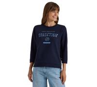 Cecil Women's 3231399 3/4 Sleeve Shirt with Crew Neck and Wording