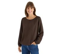 Cecil Women's 3411876 Blouse in Plain Colour, Chocolate Mousse, S