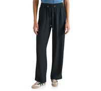 Cecil Women's 3717279 High Waist Straight Leg Trousers in Loose fit