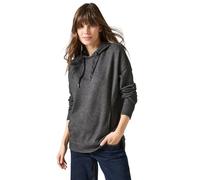 Cecil Women's B302957 Sweatshirt with Hood, Charcoal Grey Melange, M