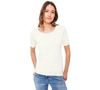 Cecil Women's B317515 Basic T-Shirt Cotton, Vanilla White, S