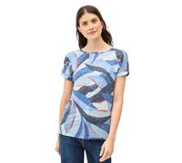 Cecil Women's B323515 Burnout Shirt, Urban Navy Blue, L