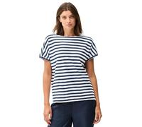 Cecil Women's B323558 Striped Textured Shirt, Urban Navy Blue, M