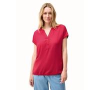 Cecil Women's B345818 Blouse Shirt in Plain Colour, Glazed Apple Red, S