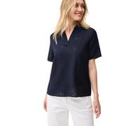 Cecil Women's B345828 Blouse Shirt with Structure, Urban Navy Blue, L