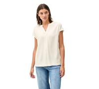 Cecil Women's Blouse Shirt in Plain Colour, Vanilla White, L