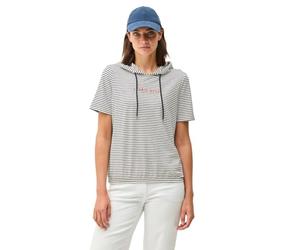 Cecil Women's Glitter Striped Hoodie, Vanilla White, S
