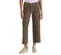Cecil Women's High Waist Wide Leg Jeans with Leo Pattern 3819012, Creamy Mocha, 33 W/30 L
