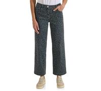 Cecil Women's High Waist Wide Leg Jeans with Leo Pattern 3819012, Dried Olive Green, 32W x 28L