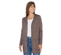 Cecil Women's Open Cosy Cardigan, Mushroom Taupe Melange, M