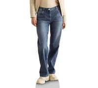 Cecil Women's Straight Leg Jeans, Mid Blue Wash, 30 W