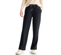 Cecil Women's Straight Leg Structured Trousers, Universal Blue, S / 30L