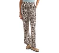 Cecil Women's Straight Leg Trousers with Zebra Print 3717272, Brown Cacao, XL / 32L
