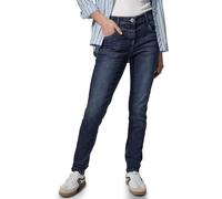Cecil Women's Style Vicky 1-knopf 59 Slim fit Jeans, Dark Blue Random Wash, 32W x 32L