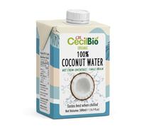 CecilBio Organic Coconut Water 500ml Pack of 6 - 100% Pure Natural Hydration Drink, Not From Concentrate, Single Origin, Electrolyte Beverage, Fresh & Refreshing, Made in Sri Lanka