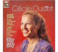 Cécile Ousset, Sir Simon Rattle, Camille Saint-Saëns, Franz Liszt, City Of Birmingham Symphony Orchestra: Saint-Saëns Piano Concerto No. 2 In G Minor, Liszt Piano Concerto No.1 In E Flat LP