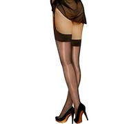 Cecilia de Rafael Women's Vidrio Bas Tights, 15 den, Brown (Brown), XL