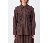CECILIE BAHNSEN Ditsy Floral-Print Cotton-Blend Shirt with Ruched Waist - Size: 10 - female
