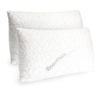 Ceciliec 2 Pack King Size Memory Foam Pillows, Adjustable Fill for Sleeping w/Extra Stuffing, Machine Washable Firm Cushioning, Removable Viscose from Bamboo Cover