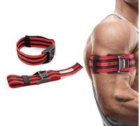 Ceciliec Bands Blood Flow Restriction Bands for Arms Legs & Glutes Extra Wide 2" Straps for Occlusion Training Quick-Release Elastic Strap Ideal for Muscle Growth Without Heavy Weights (Red-2 Set)