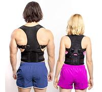 Ceciliec Support Back Brace Posture Corrector, Adjustable Upper Lower Back Straightener Supports for Spine Hunchback, Back Braces Correction for Women and Men, L