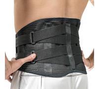 Ceciliec XL Back Brace, Back Support Belts for Men Women, Compression Lower Back Brace for Pain Relief, Strained Muscles, Breathable Lumbar Belts with Functional Pocket for Sciatica