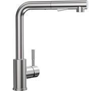 CECIPA Kitchen Faucet with 2 Spray Modes, Kitchen Mixer Tap with 360° Rotating Pull-Out Sprayer Cold & Hot Available, Brushed Stainless Steel Sink Tap