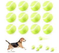 CECOMBINE 12Pcs Mini Dog Tennis Balls for Small Dogs, 2 Inch Interactive Dogs Toy Balls Durable Puppy Tennis Ball, Fits 2 Inch Dog Ball Launchers - Extra Bouncy - Non Toxic - Long Lasting