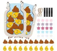 CECOMBINE 2 Pcs Reward Jar for Kids, Toilet Training Reward Chart with 20 Stars 20 Tokens, Magnetic Potty Training Reward for Boys Girls, Classroom Essentials, Homeschool Teacher Supplies (Star+Poo)