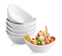 CECOMBINE 6 Pack Ceramic Dipping Bowls, 2.7 Oz Porcelain Dipping Sauce Dishes Dip Pinch Bowl, Soy Sauce Dishes Mini Bowls for Charcuterie Board Sushi, Tomato Sauce, Salad Dressing, BBQ (White)