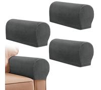 CECOMBINE Armrest Chair Covers, Set of 4 Stretch Armrest Chair Anti-Slip Furniture Protector Slipcovers Chair Sofa Couch Protector Stretch Fit for Armchairs Sofa Couches Recliner (Dark Gray)