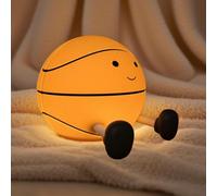 CECOMBINE Children's Basketball Lamp Night Light, Rechargeable Night Light Kids with Timer, Children's Squishy Bedside Lamp for Birthday Christmas for Children Toddlers Women Teen Girls