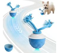 CECOMBINE Interactive Dog Ball Toy, Smart Dog Interactive Toy, Interactive Moving Dog toy with Removable Replacement Base, Dog Balls 3 Modes,Type-C Rechargeable for Puppy/Small/Medium Dogs (Blue)