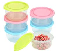 CECOMBINE Pack of 6 Pizza Ball Box with Lid, Pizza Dough Box Made of Food Grade Plastic, Pizza Fermentation Box, Pizza Dough Container for Household, Ingredient Container for Kitchen, Restaurant, Home