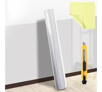 CECOMBINE Transparent Wall Protection Film, 40 x 500 cm, Self-Adhesive Static Wall Sticker, Washable, DIY Decorative Film for Walls, Kitchen, Wood, Glass, Ceramic