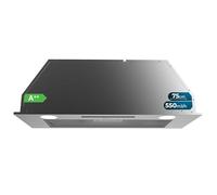 Cecotec Bolero Flux IT 755500 Extractor Hood 75 cm Stainless Steel A+ 70W Motor, 3 Power Levels, Low Consumption, Stainless Steel, Power 550m³/h, Touch, Booster, Light and Carbon Filter