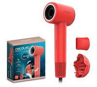 Cecotec Compact and lightweight DryNova Red Spark hair dryer. 1600 W, 110,000 rpm, brushless motor, diffuser and concentrator, ion generator, quiet and durable, 4 temperature settings