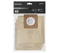 Cecotec Conga PowerBag 2000 Compact 60941, Pack of 3 Vacuum Cleaner Bags for Sled, Paper, Brown, 2 L
