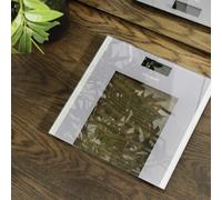 Cecotec Digital Surface Precision Health Bathroom Scale, Tempered Glass Platform, 30 x 30 cm, Inverted LCD Display, Maximum Capacity 180 kg, Extra Flat Design, Includes Tape Measure