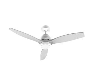 CECOTEC EnergySilence Aero 5200 White Design 40 W Ceiling Fan with Remote Control and Timer 132 cm Diameter DC Motor LED Light 6 Speeds Winter Function White