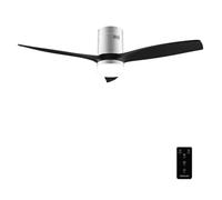 Cecotec EnergySilence Aero 5600 Classic Iron&Black Ceiling Fan with Light and Remote Control 52 Inches DC Motor 40 W, 3 Blades, LED Light, Timer, 6 Speeds, Winter/Summer Mode