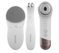 Cecotec FaceCare SkinRoutine Facial Revitalizing Facial Cleansing Brush 3-Step Skin Care with Facial Cleanser, Concealer and Massager Includes Set with Headband and Wristbands, USB Charging
