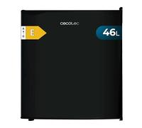 Cecotec GrandCooler Mini Fridge 20000 L SilentCompress Black E. Compact Fridge 46L Capacity, Customizable Door, Stainless Steel Finish, Energy Class E. For All Spaces.