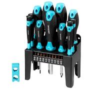 Cecotec HardGyro 220 Magnetic Screwdriver Set 22 Pieces, CR-V Steel, 10 S2 Steel Bits with Anti-Rust Treatment, Magnetizer Included, 4 Precision Screwdrivers, Stand